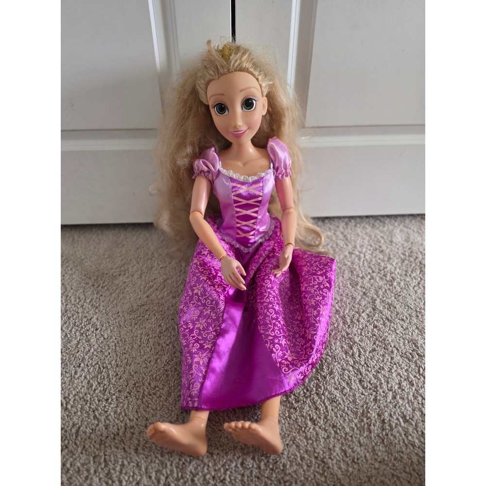 Disney Princess Rapunzel 32" My Size Doll Jakks Pacific Tangled Purple Gown